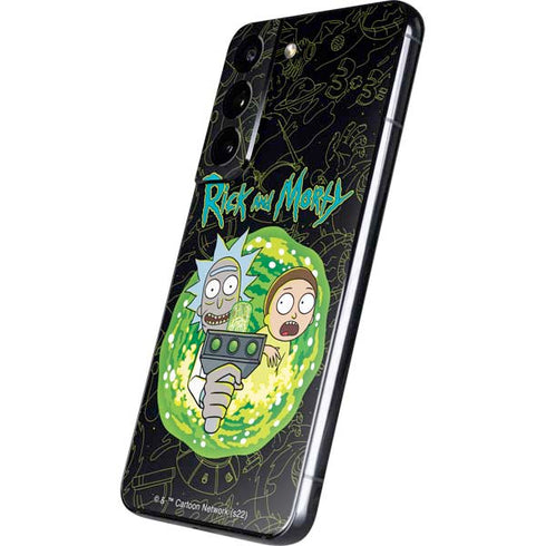 Adult Swim Rick and Morty Portal Travel Galaxy S22 Skin